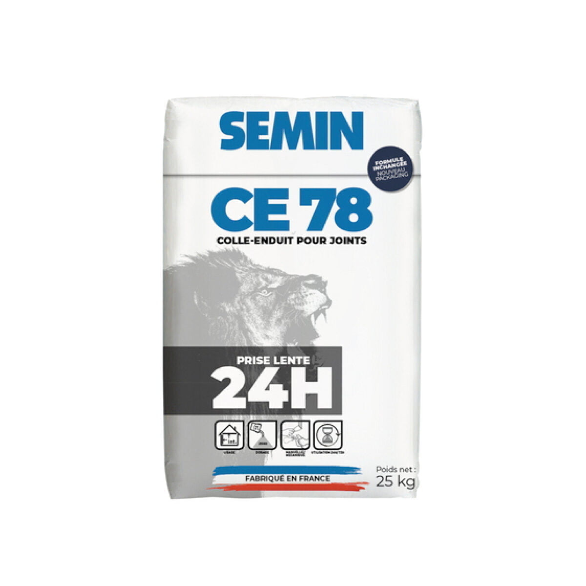 Massa de juntas CE78 lenta 24Horas SEMIN 25kg