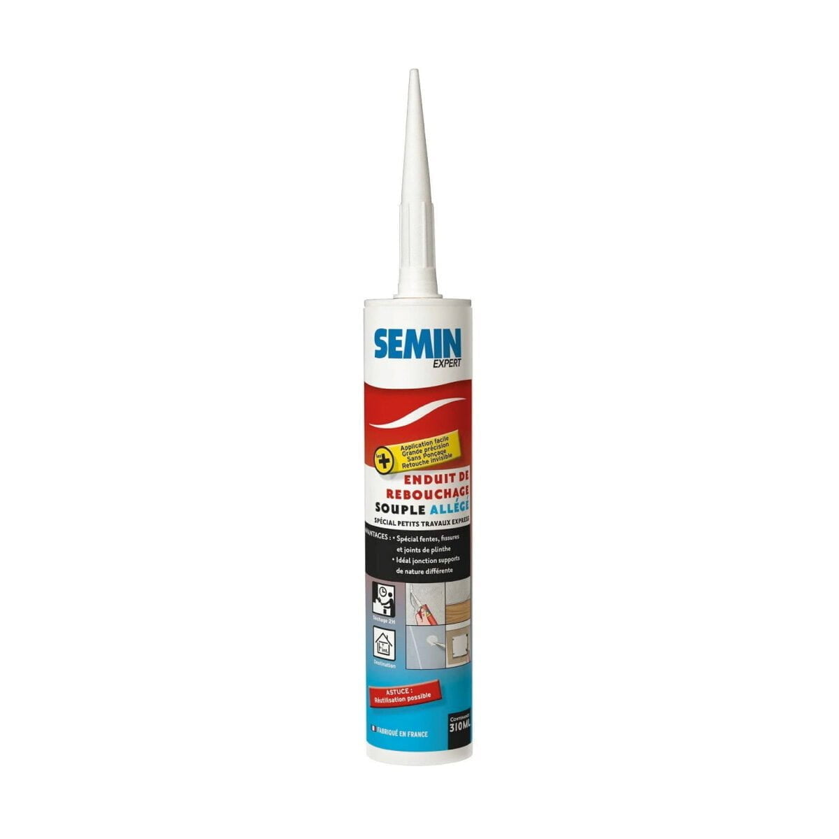 Massa Reparação de Fissuras SEM-LIGHT SEMIN 310ml