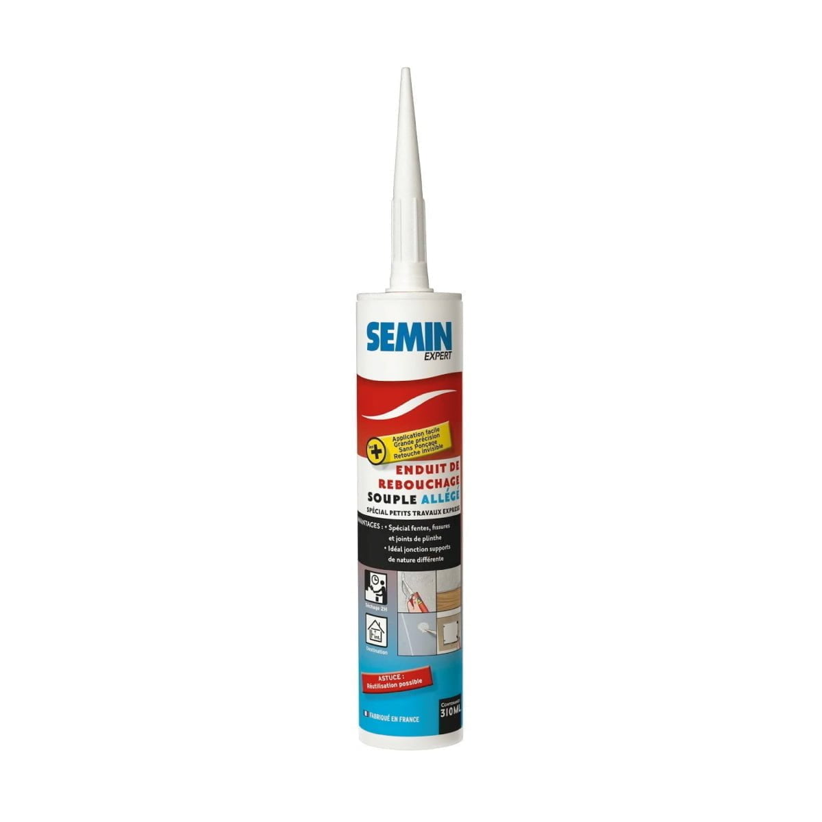 Massa Reparação de Fissuras SEM-LIGHT SEMIN 310ml