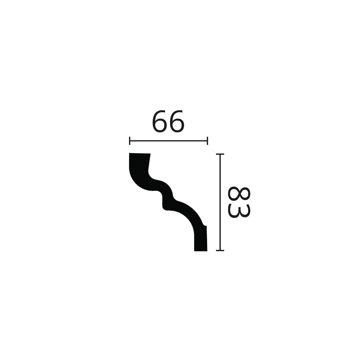 Sanca NOMASTYL C 83x66x2000mm - Image 2