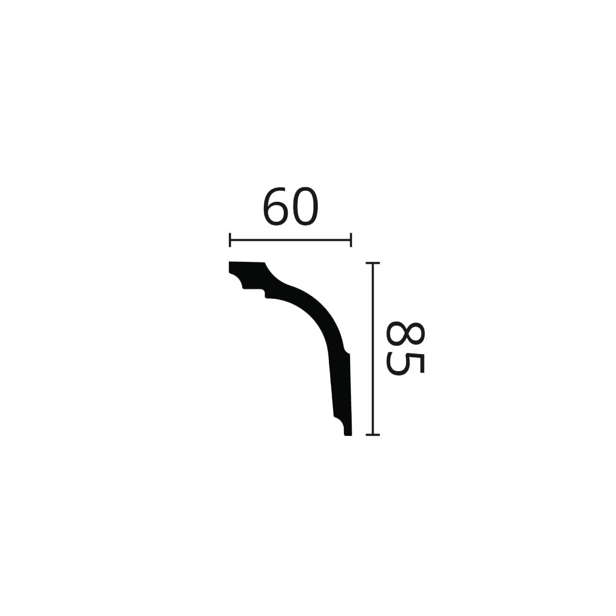Sanca NOMASTYL GL 85x60x2000mm - Image 2
