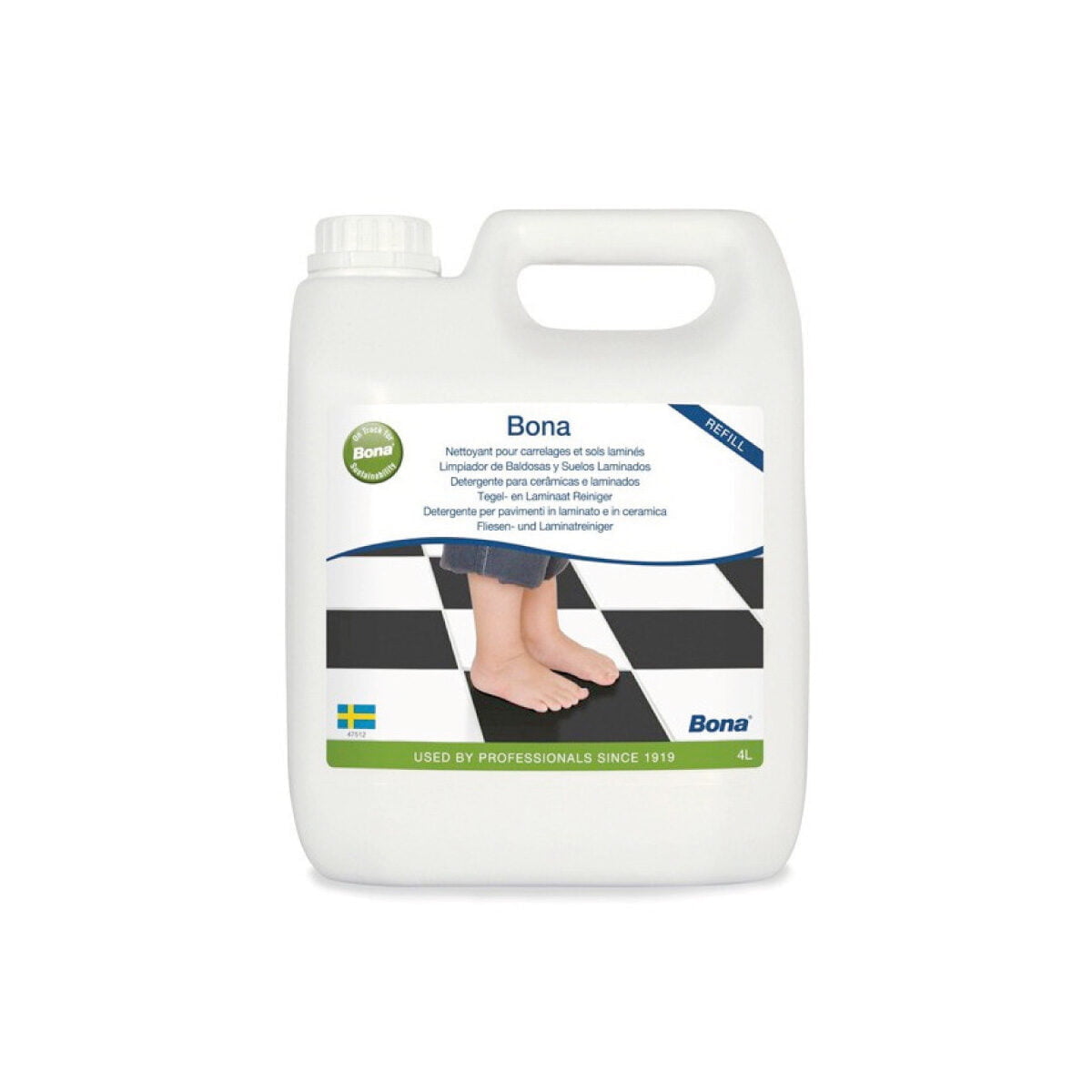 Detergente Limpeza Pavimentos Cerâmicos e Laminados 4L BONA