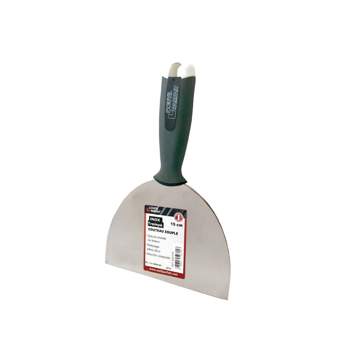 Espátula Flexível Bi-Matéria Inox 15cm