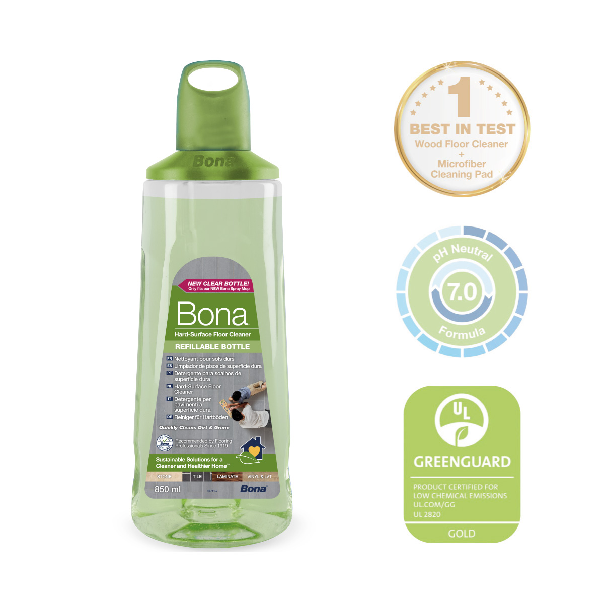 Recarga Mopa SPRAY MOP Laminados e Cerâmicos 850ml BONA