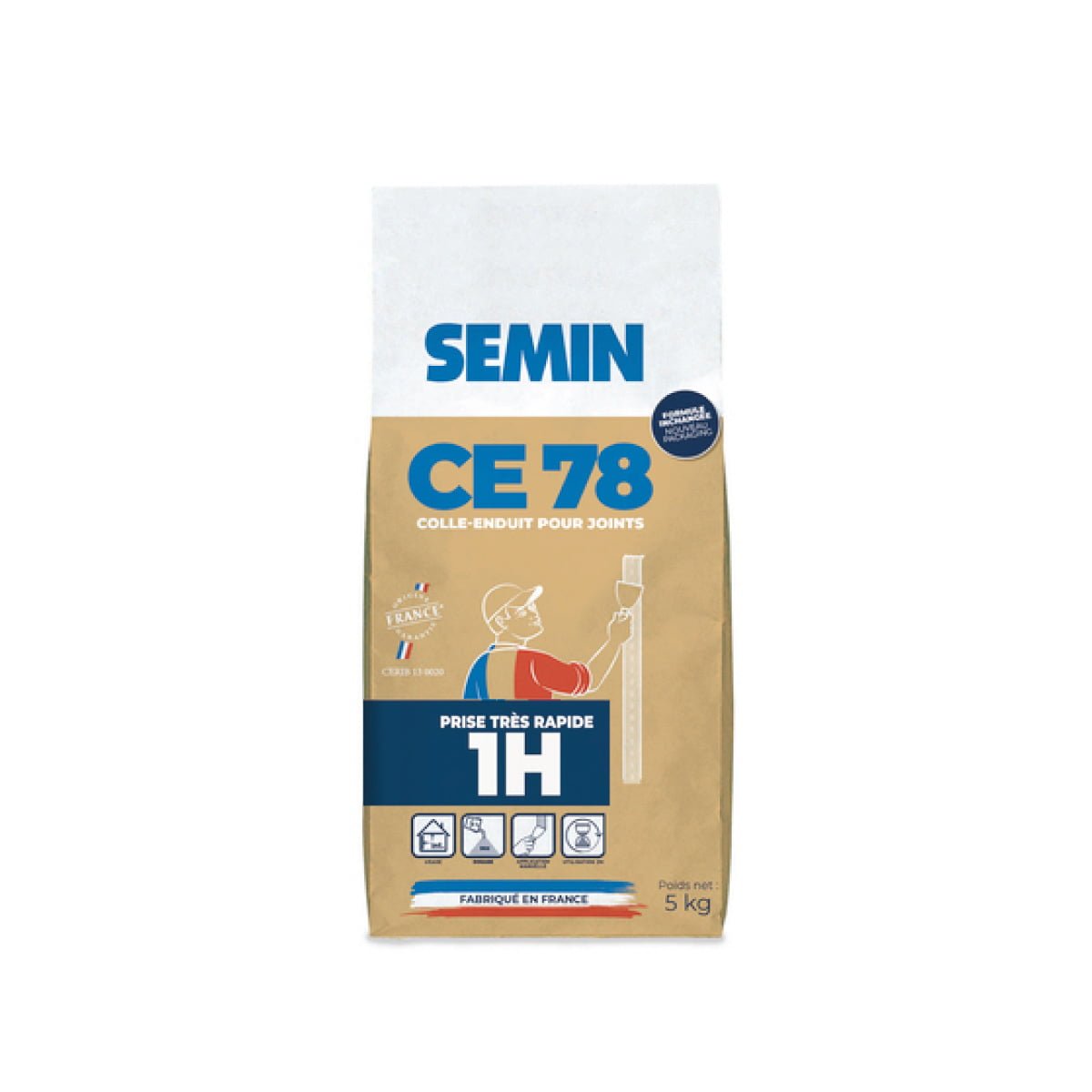 Massa de juntas CE78 1H SEMIN 5kg