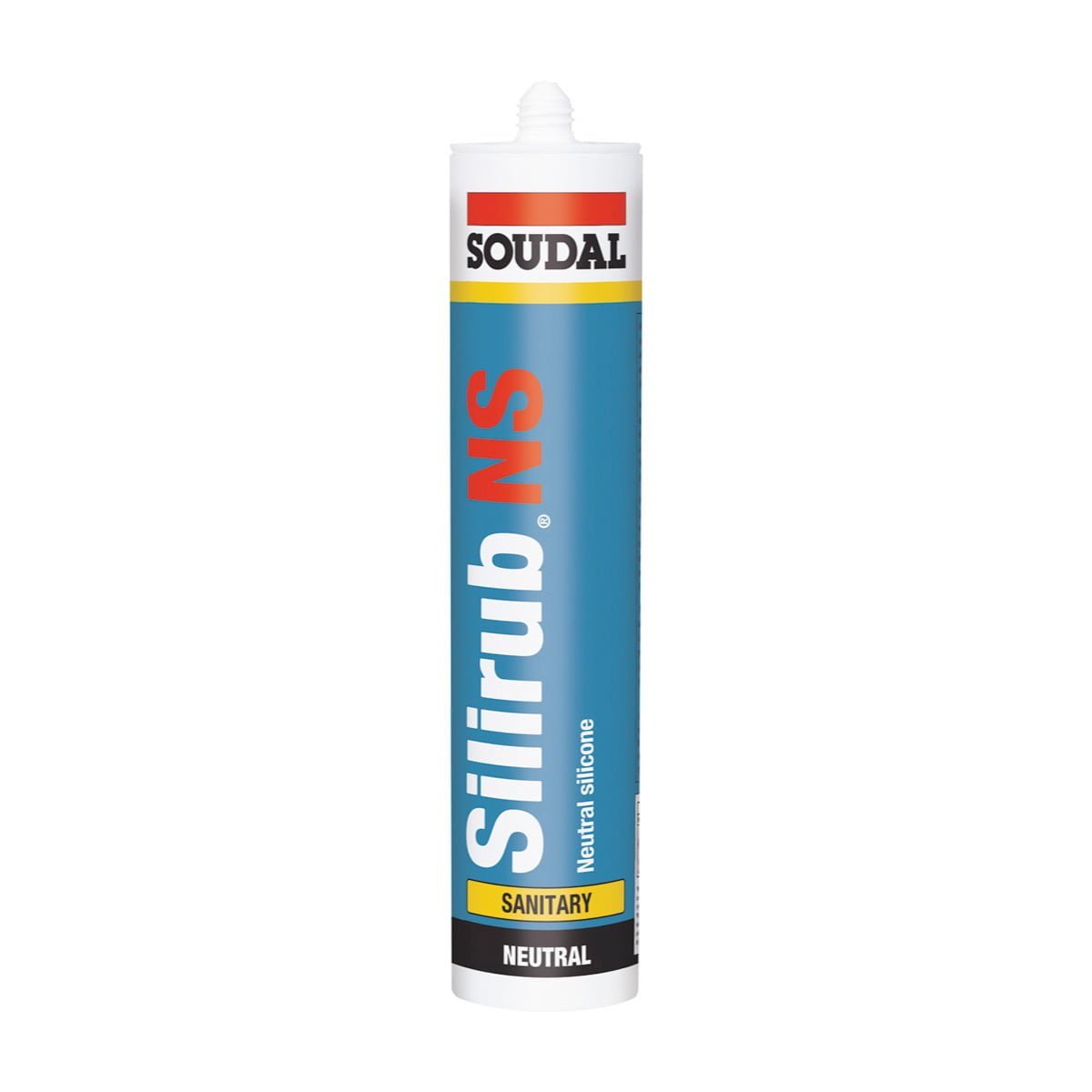 Silicone Neutro SILIRUB NS Branco SOUDAL 300ml