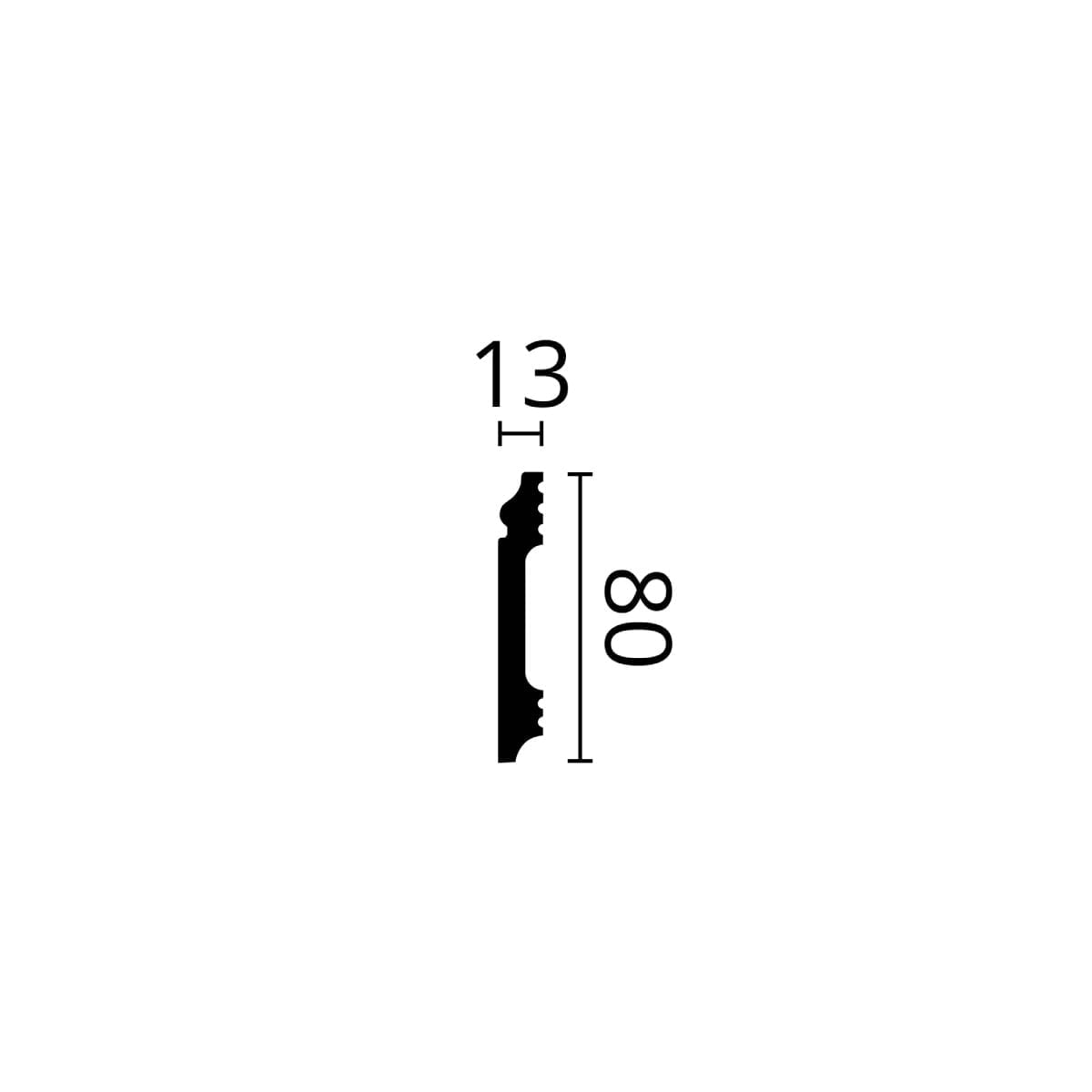 Rodapé WALLSTYL FL1 80x12x2000mm - Image 3