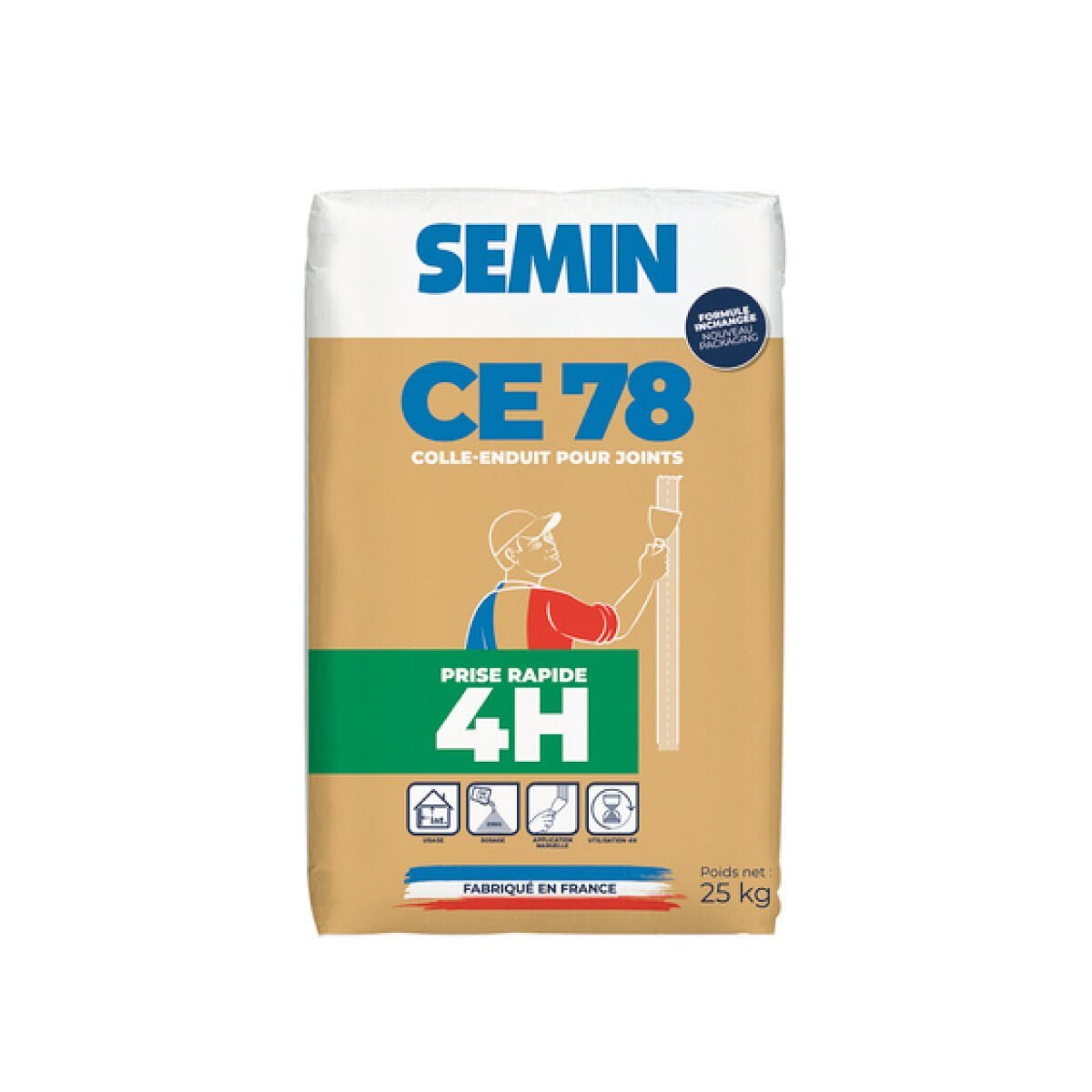 Massa de juntas CE78 4H SEMIN 25kg