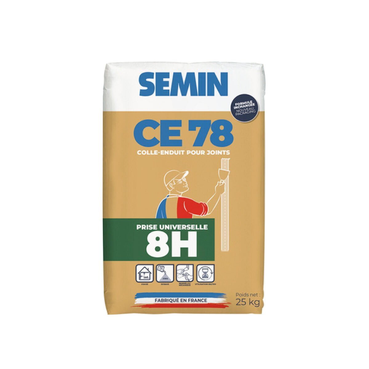 Massa de juntas CE78 8H SEMIN 25kg