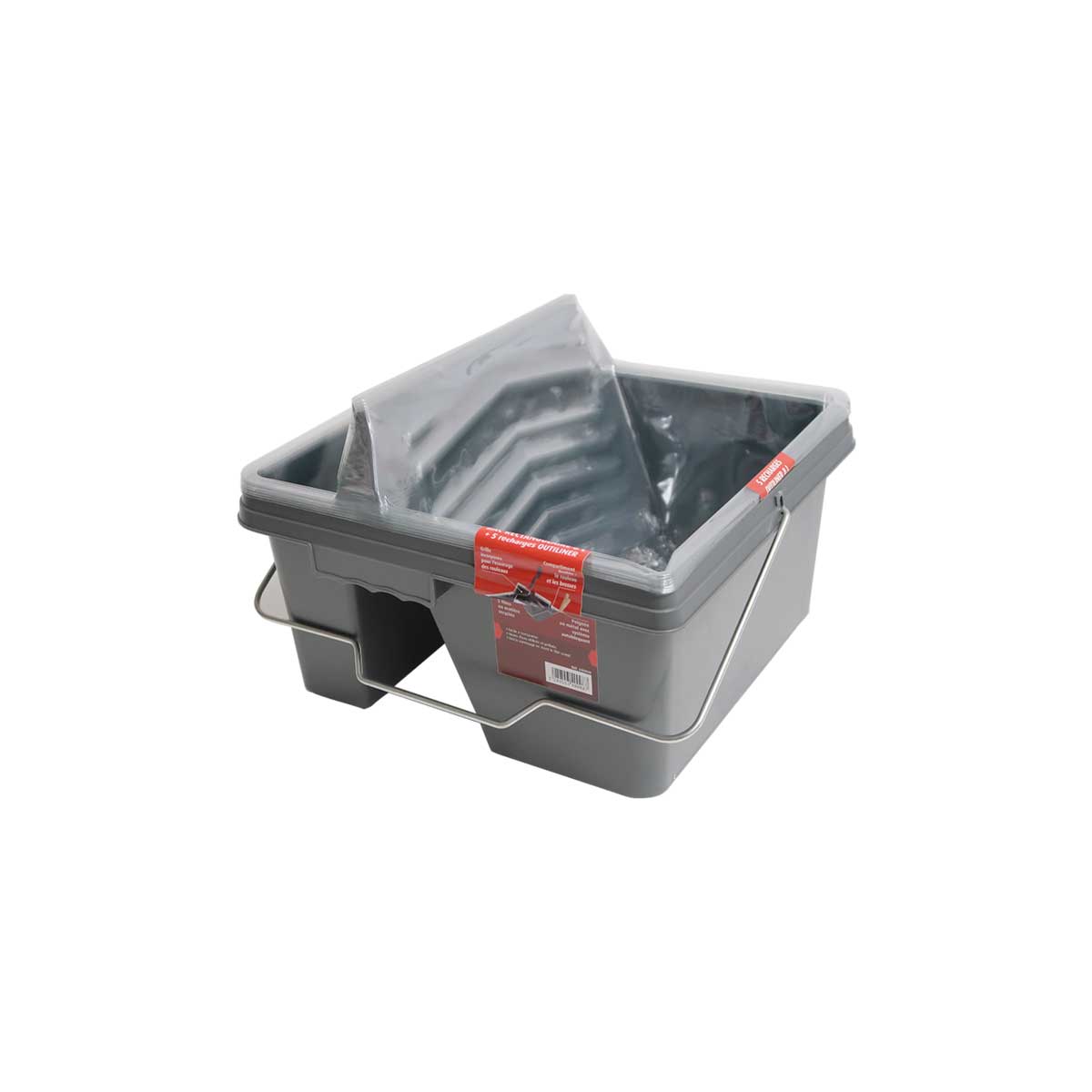 Balde para Tinta Duplo 8L + 5 Recargas