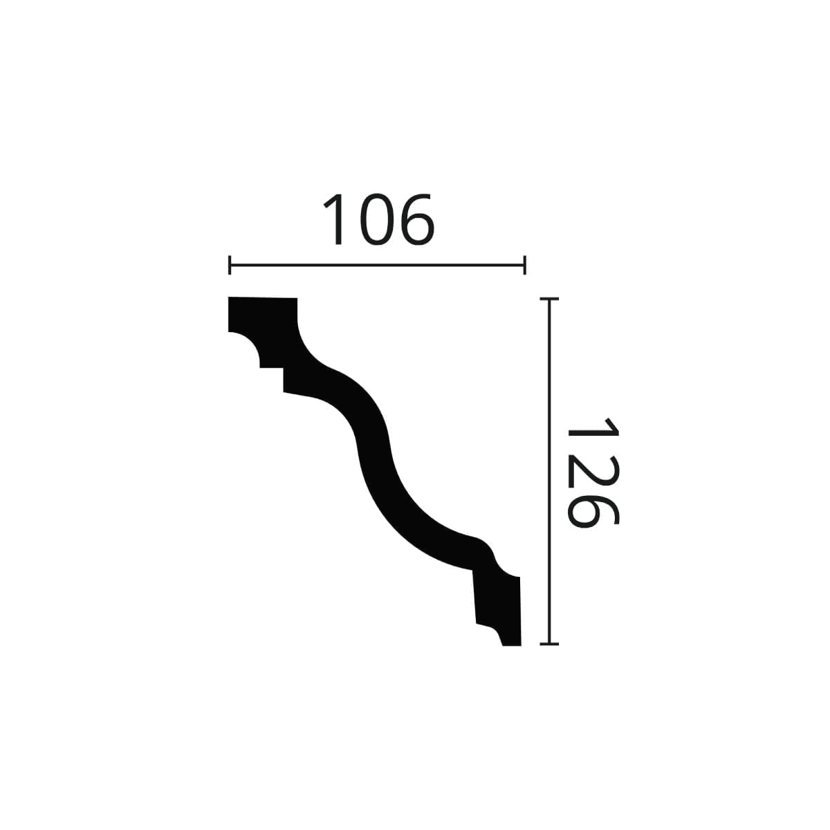 Sanca ARSTYL Z22 126x106x2000mm - Image 3