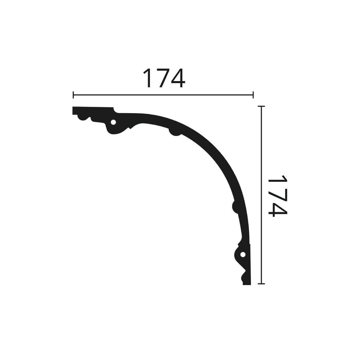 Sanca ARSTYL Z40 174x174x2000mm - Image 3