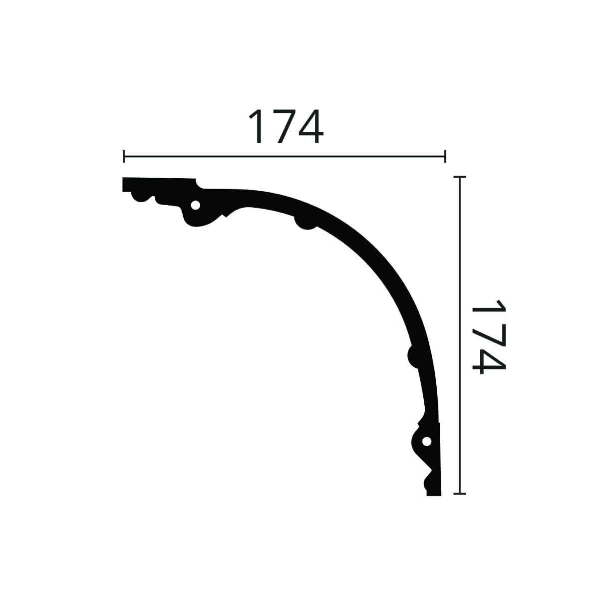 Sanca ARSTYL Z41 174x174x2000mm - Image 2