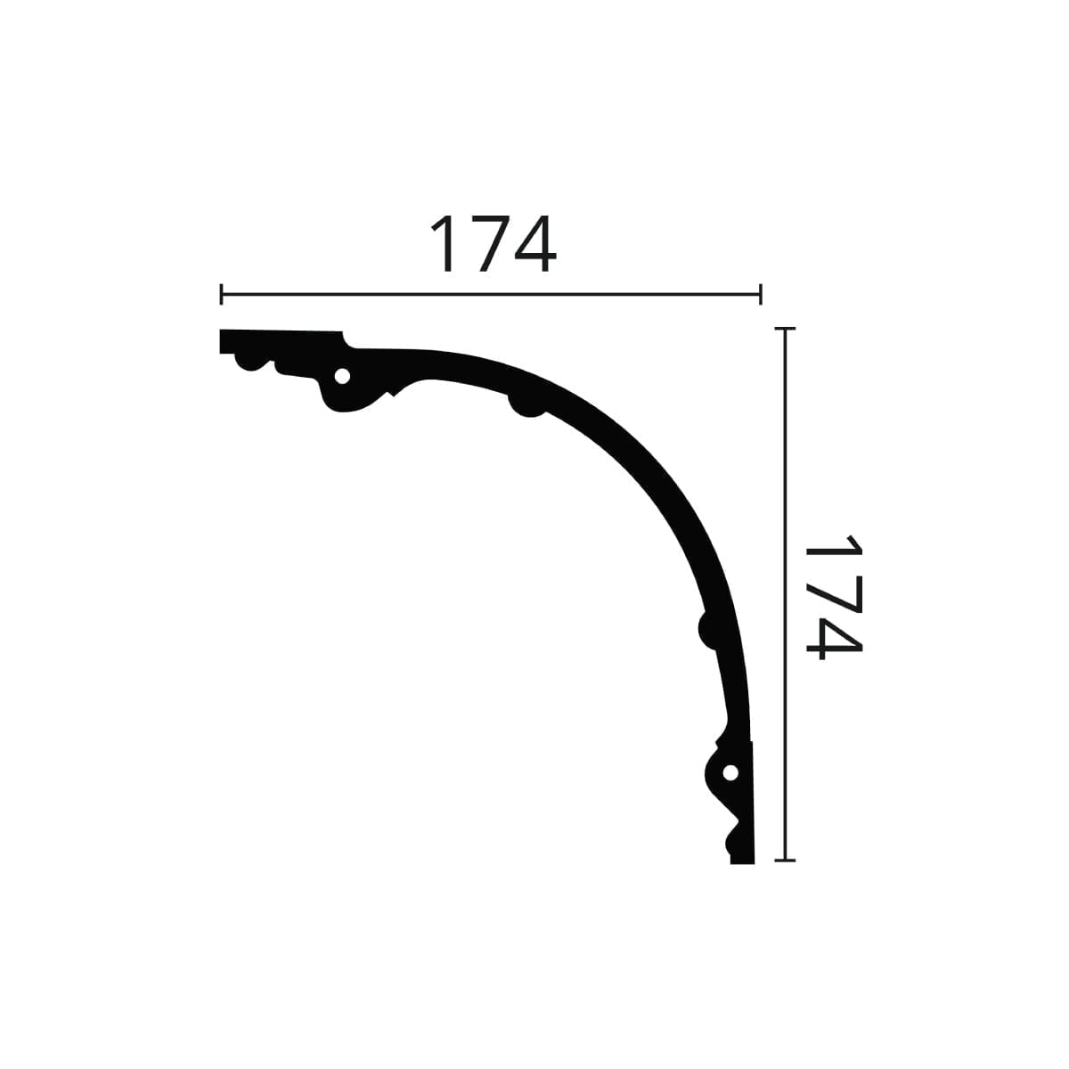 Sanca ARSTYL Z42 174x174x2000mm - Image 2