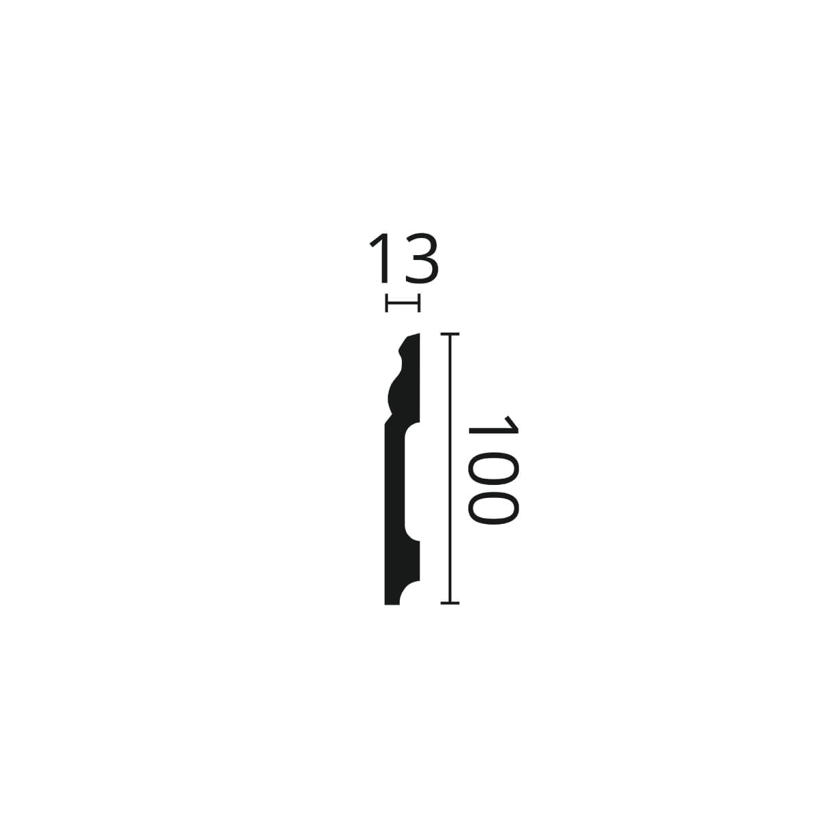 Rodapé WALLSTYL FB2F 100x13x2000mm - Image 2