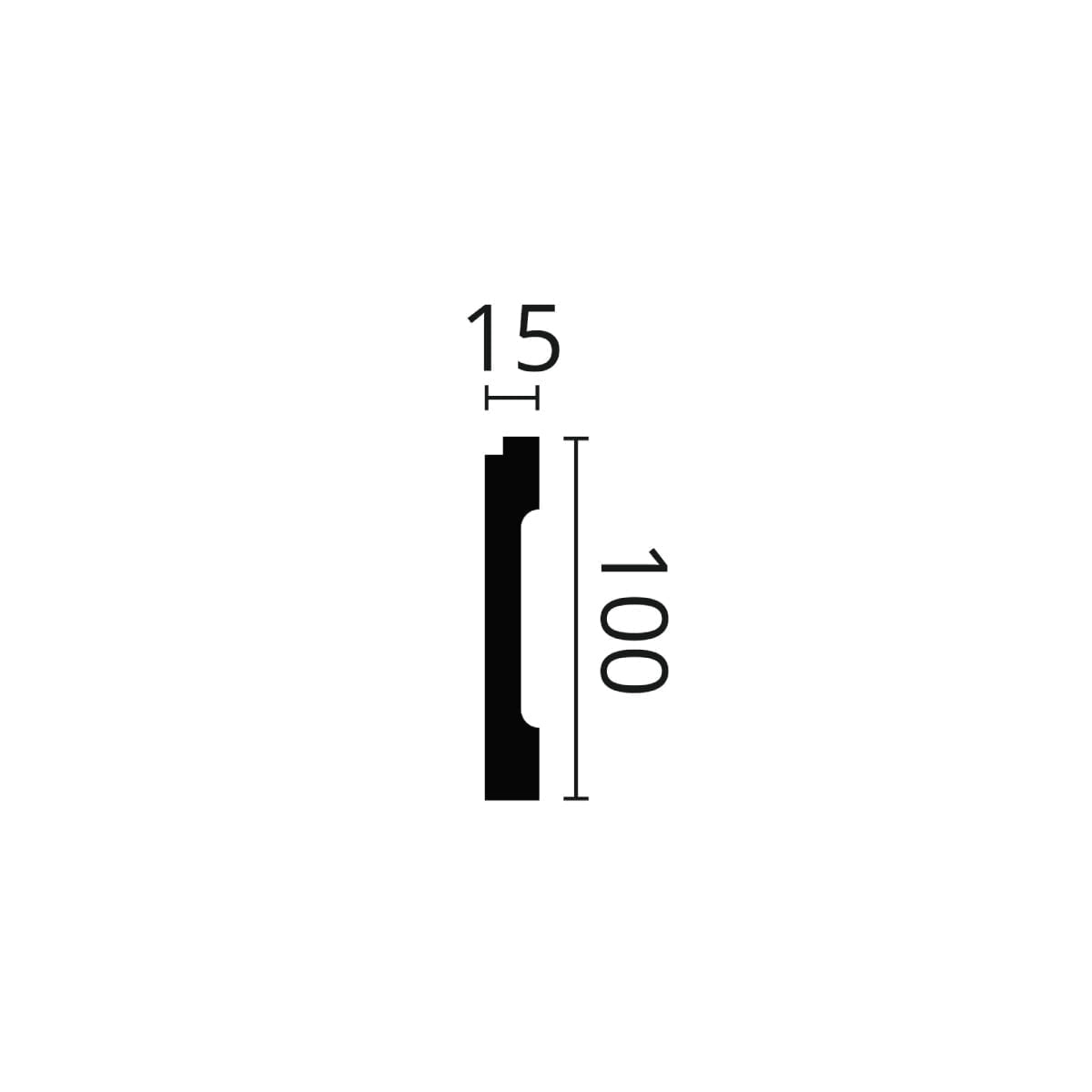 Rodapé WALLSTYL FD1 100x15x2000mm - Image 3
