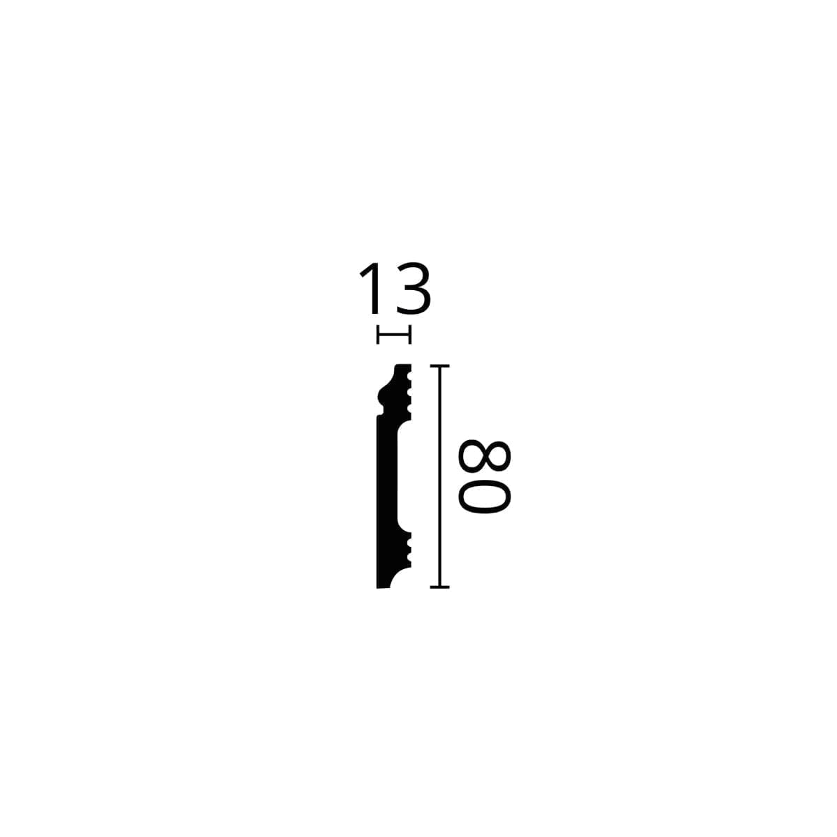 Rodapé WALLSTYL FL1 FLEX 80x12x2000mm - Image 2