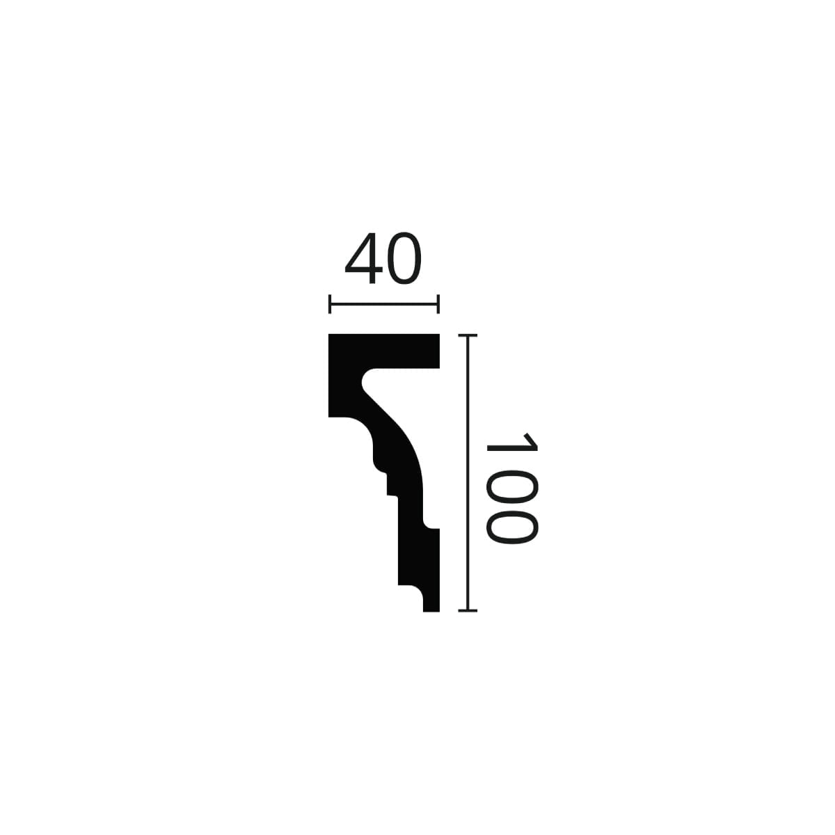 Moldura WALLSTYL WL4 100x40x2000mm - Image 4