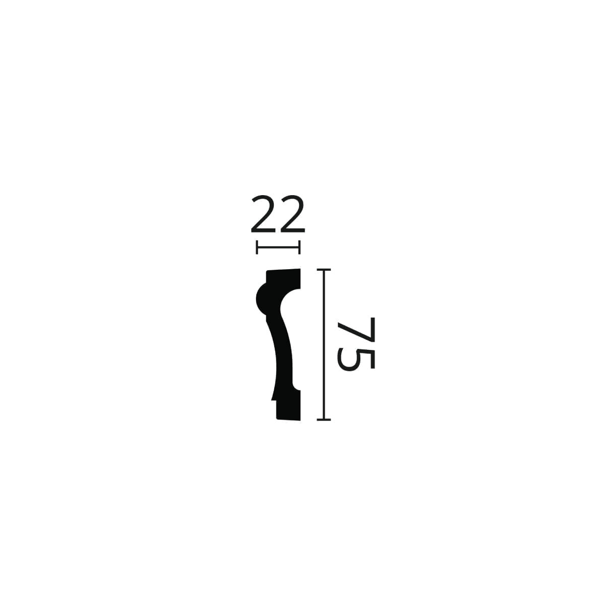 Moldura WALLSTYL WL6 75x20x2000mm - Image 3