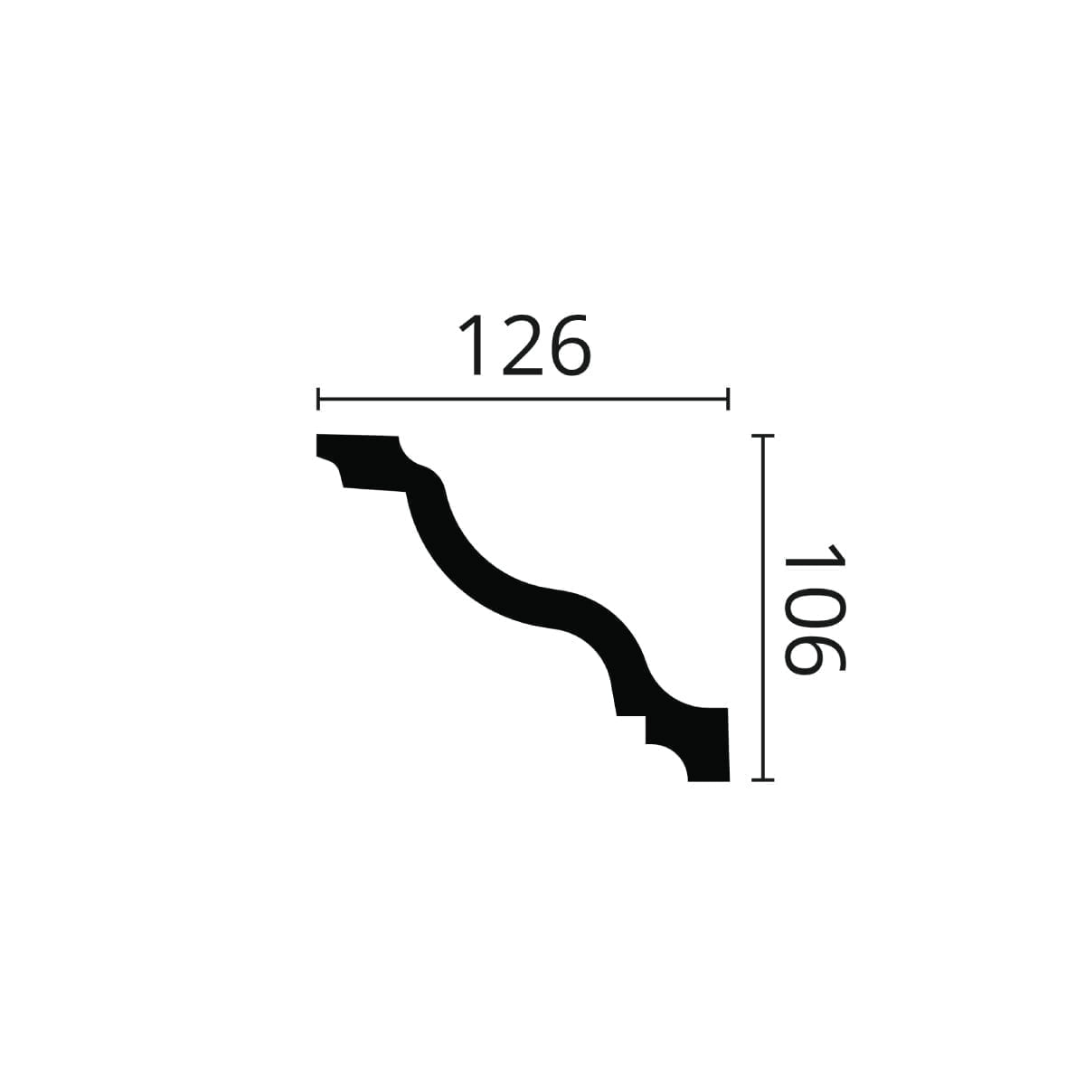 Sanca WALLSTYL WT11 126x106x2000mm - Image 2