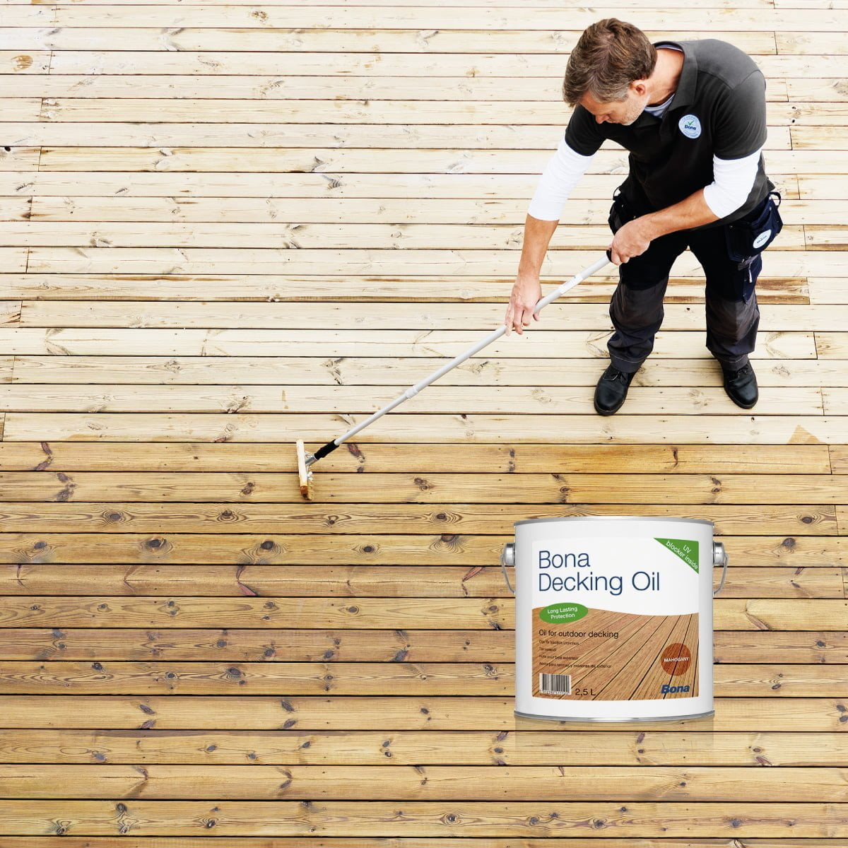 Óleo Deck BONA DECKING OIL Mogno 2,5LT - Image 4