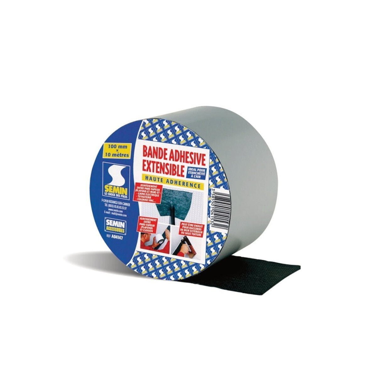 Fita Adesiva Extensível SEMIN 100mm x 10m
