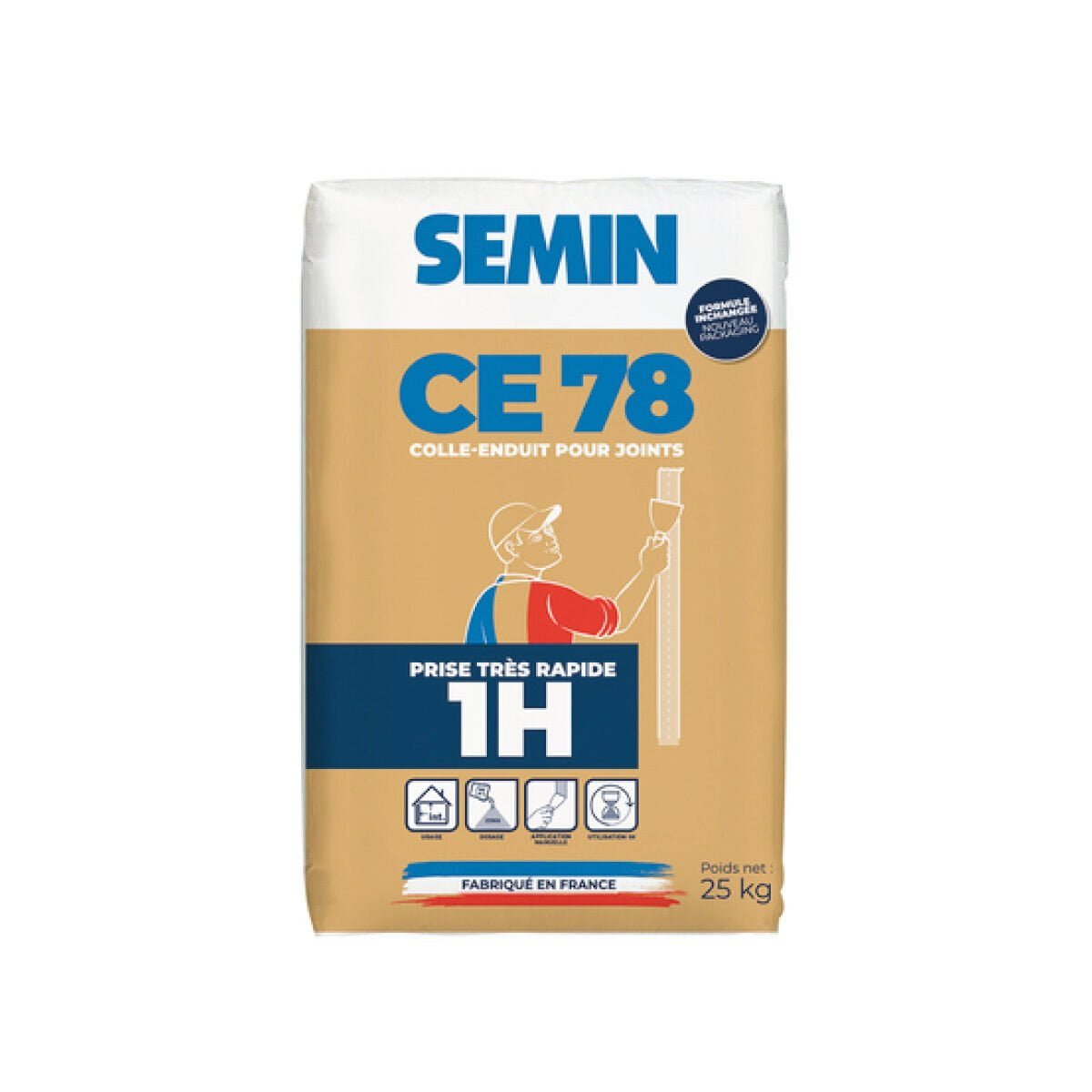 Massa de juntas CE78 1H SEMIN 25kg