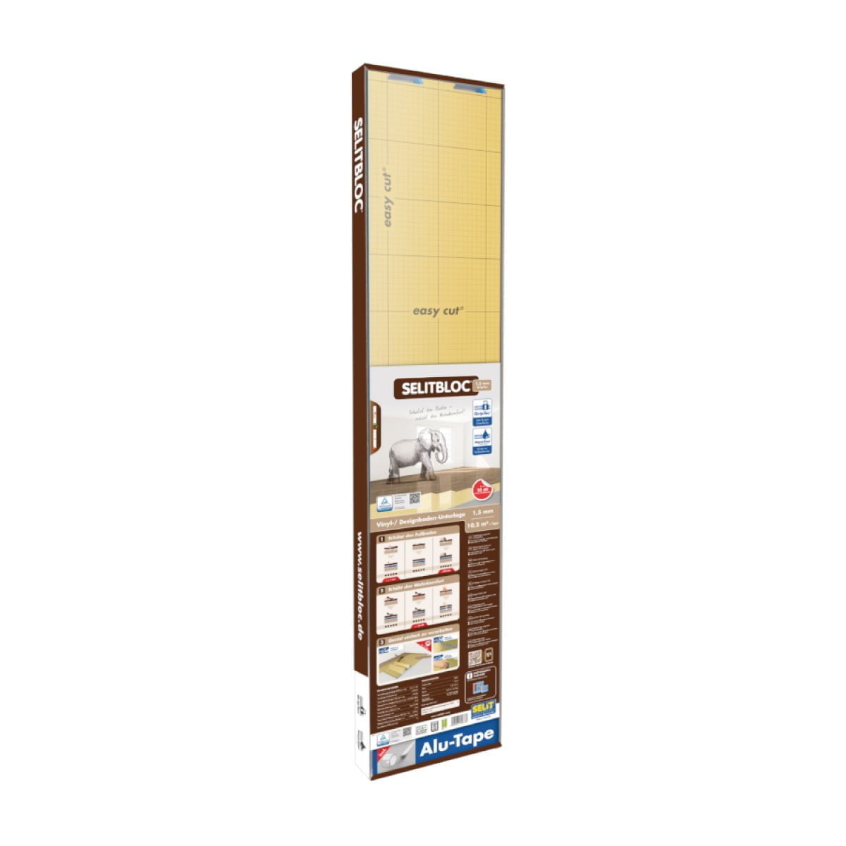 Base Underlay SELITBLOC® 1,5mm GRIPTEC Pisos Vinil