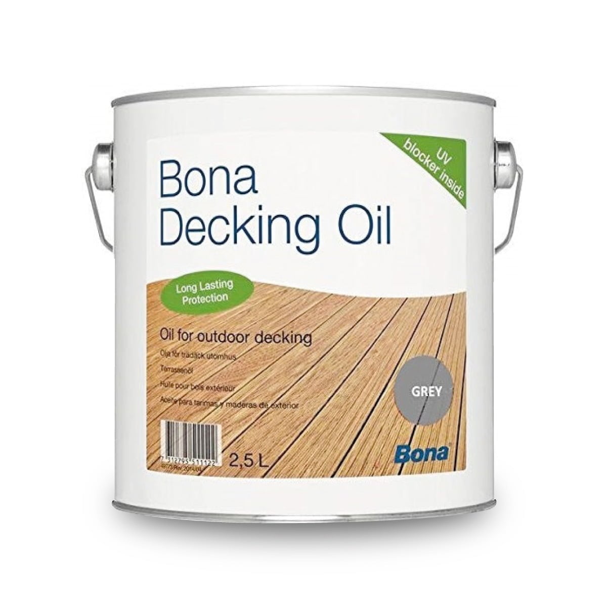 Óleo Deck BONA DECKING OIL Cinzento 2,5L