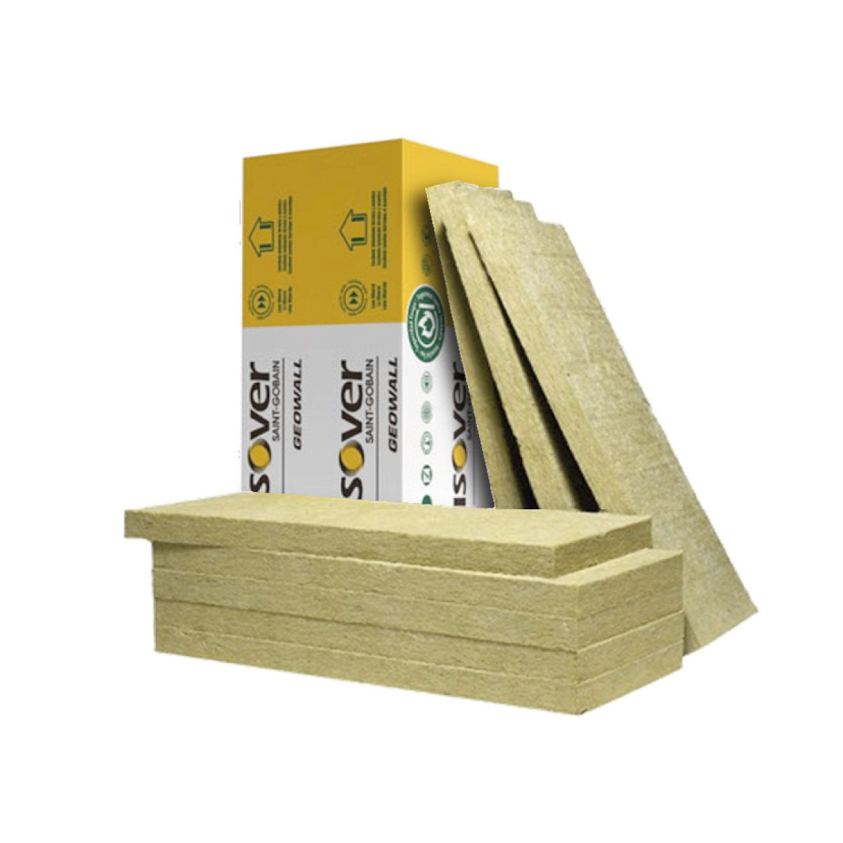 Isolamento Lã de Rocha Painel GEOWALL ISOVER 30mm (16,20 m²)