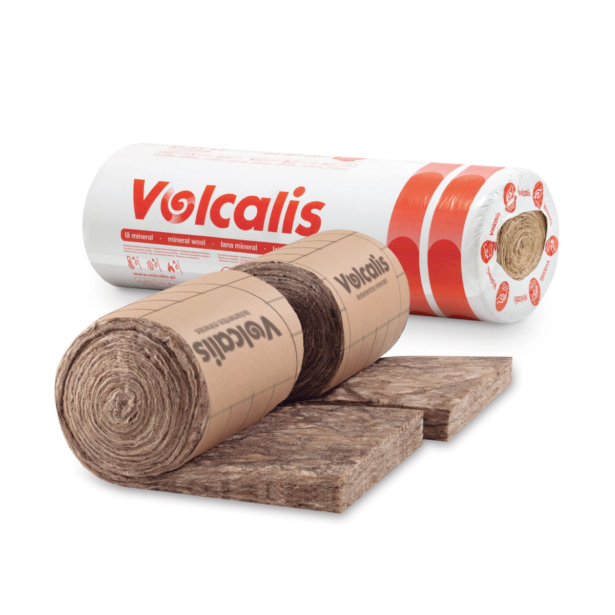 Isolamento Lã Mineral KRAFT EASY VOLCALIS  60mm  (14,40m²)