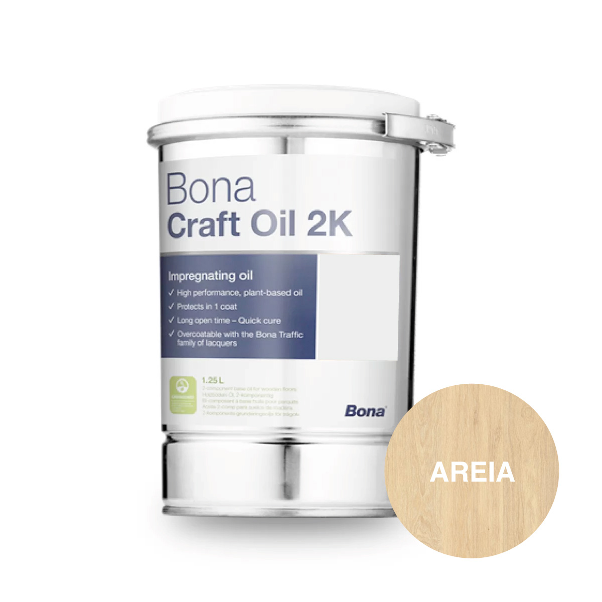 Óleo BONA CRAFT OIL 2K Areia 1,25L