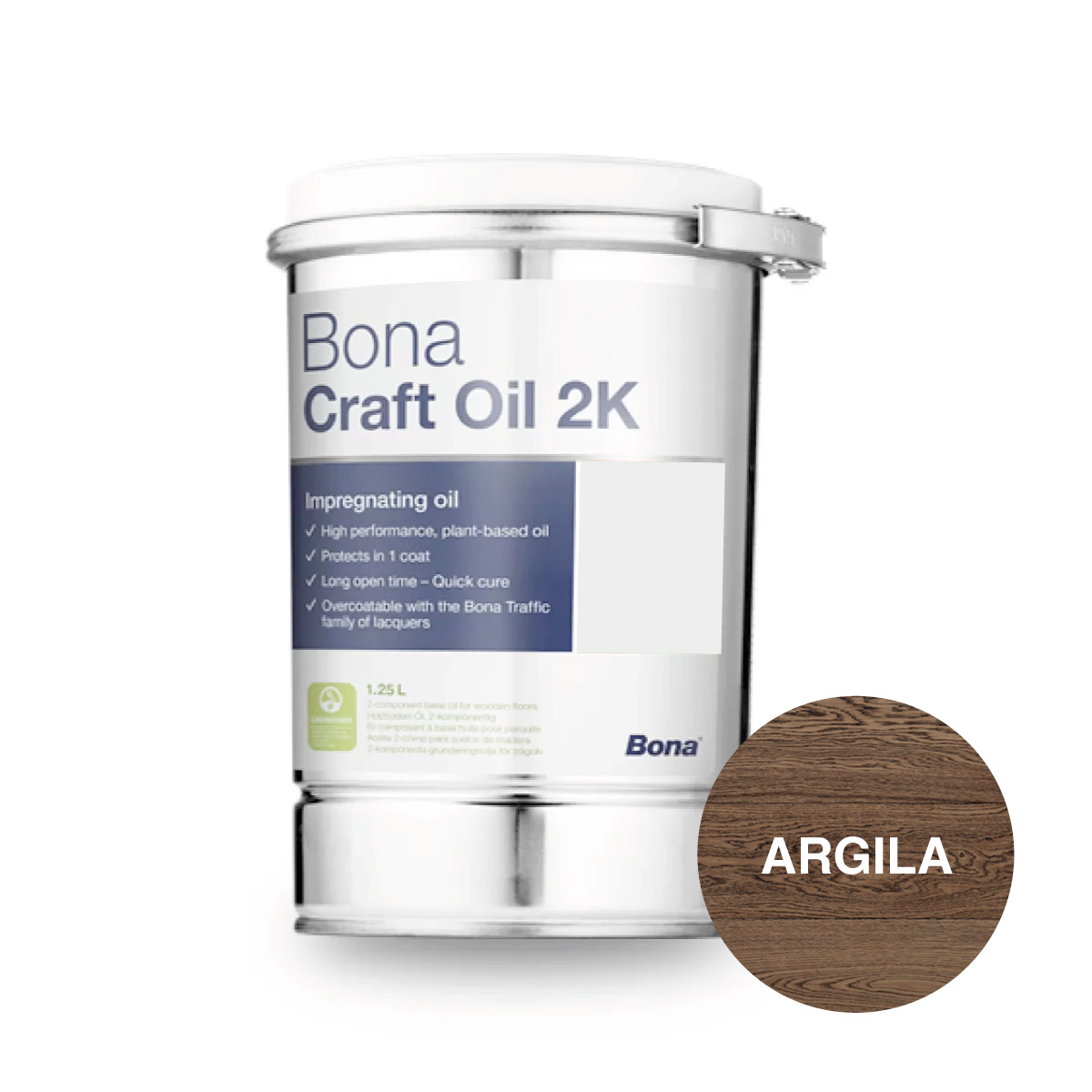 Óleo BONA CRAFT OIL 2K Argila 1,25L