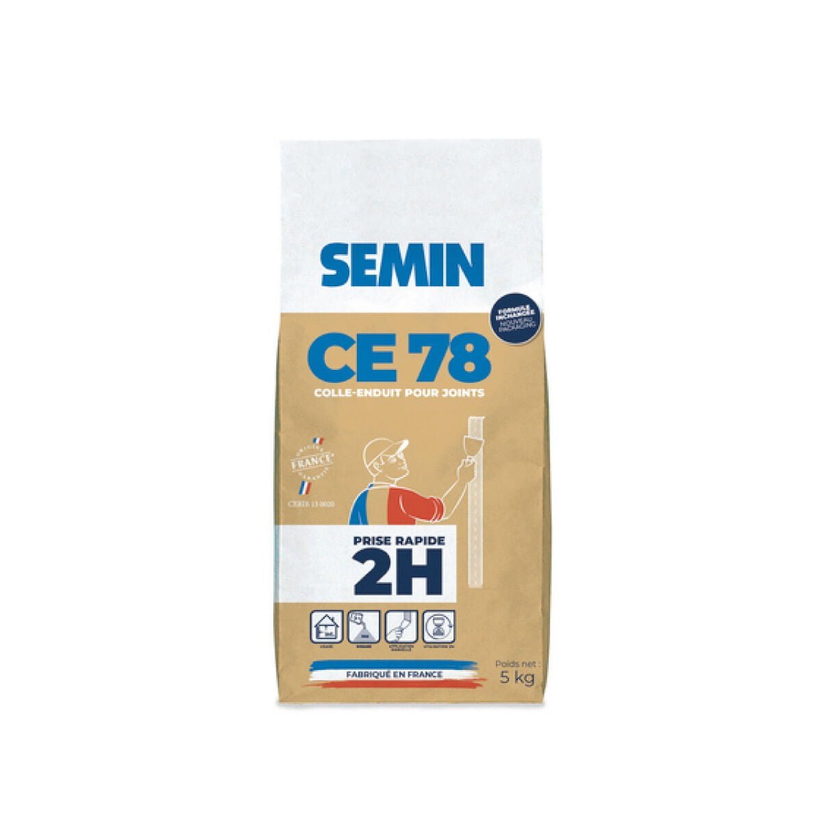 Massa de juntas CE78 2H SEMIN 5KG