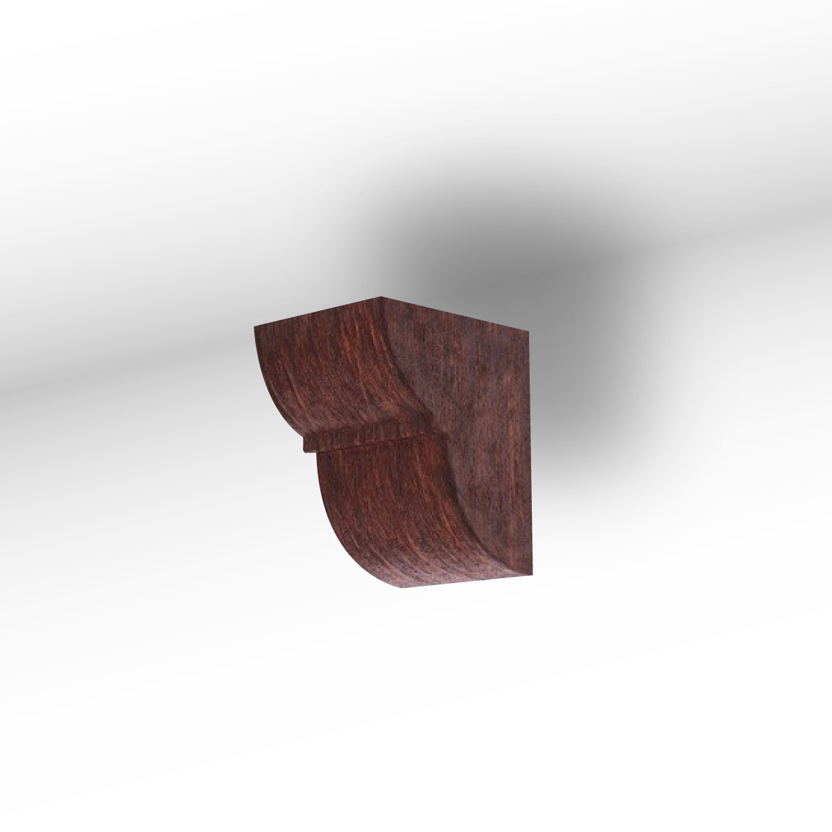 Consola para Viga nogueira Poliuretano NOMABEAM® 23,5x17,5x20cm