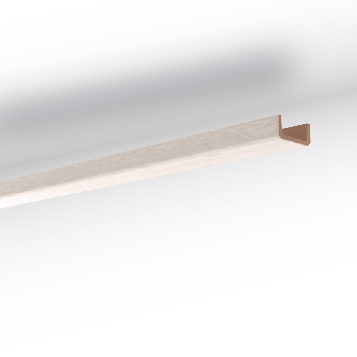 Viga Decorativa Imitação Madeira Branca Poliuretano NOMABEAM® 5x10cm 2m