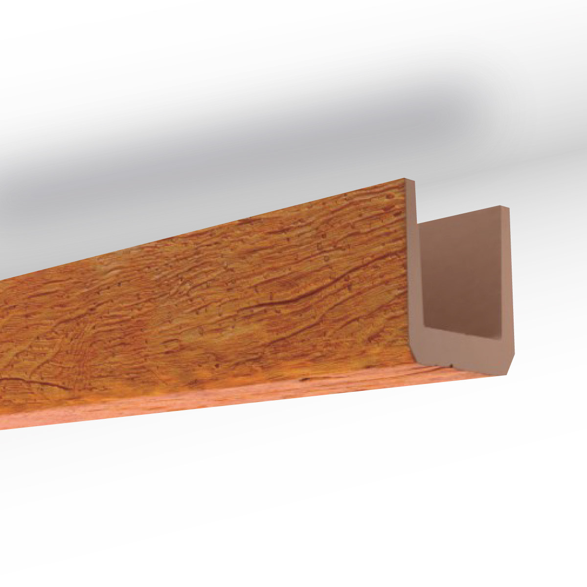 Viga Decorativa Imitação Madeira Mel Poliuretano NOMABEAM® 21x23cm 3m