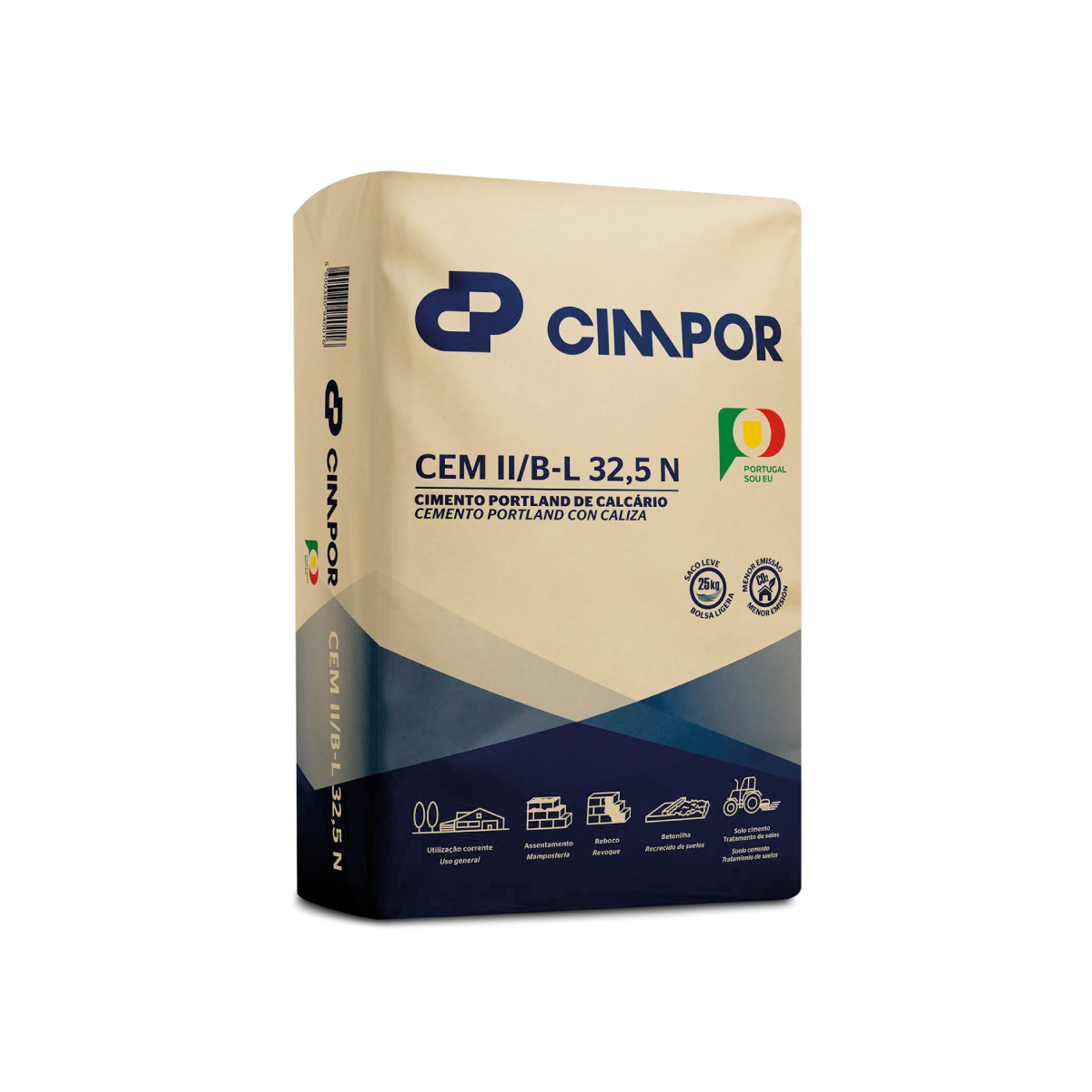Cimento CIMPOR CEM II/BL 32,5N 25Kg