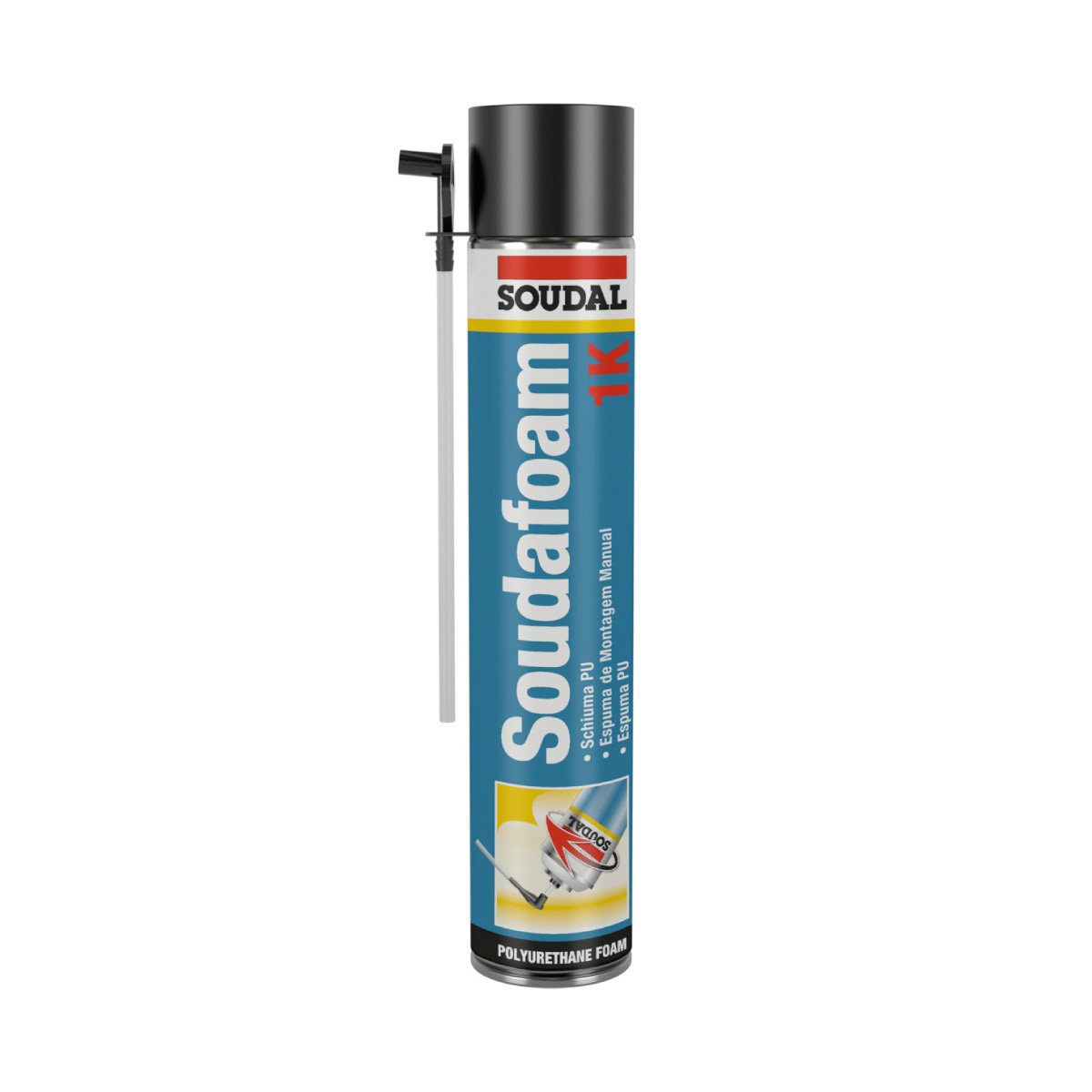 Espuma PU SOUDAFOAM 1K SOUDAL 750ml