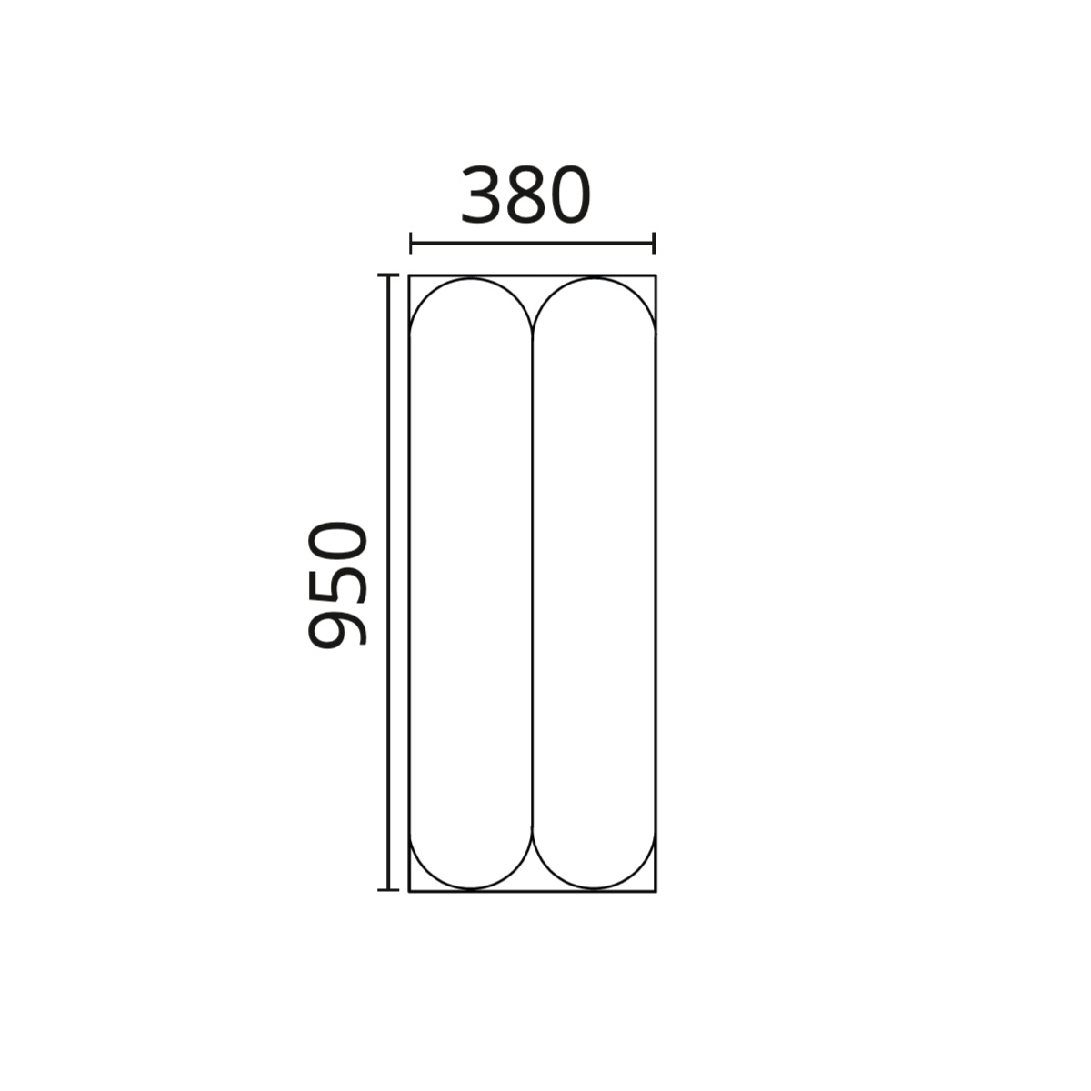 Painel ARSTYL ARC L 380x950x14,5mm - Image 4