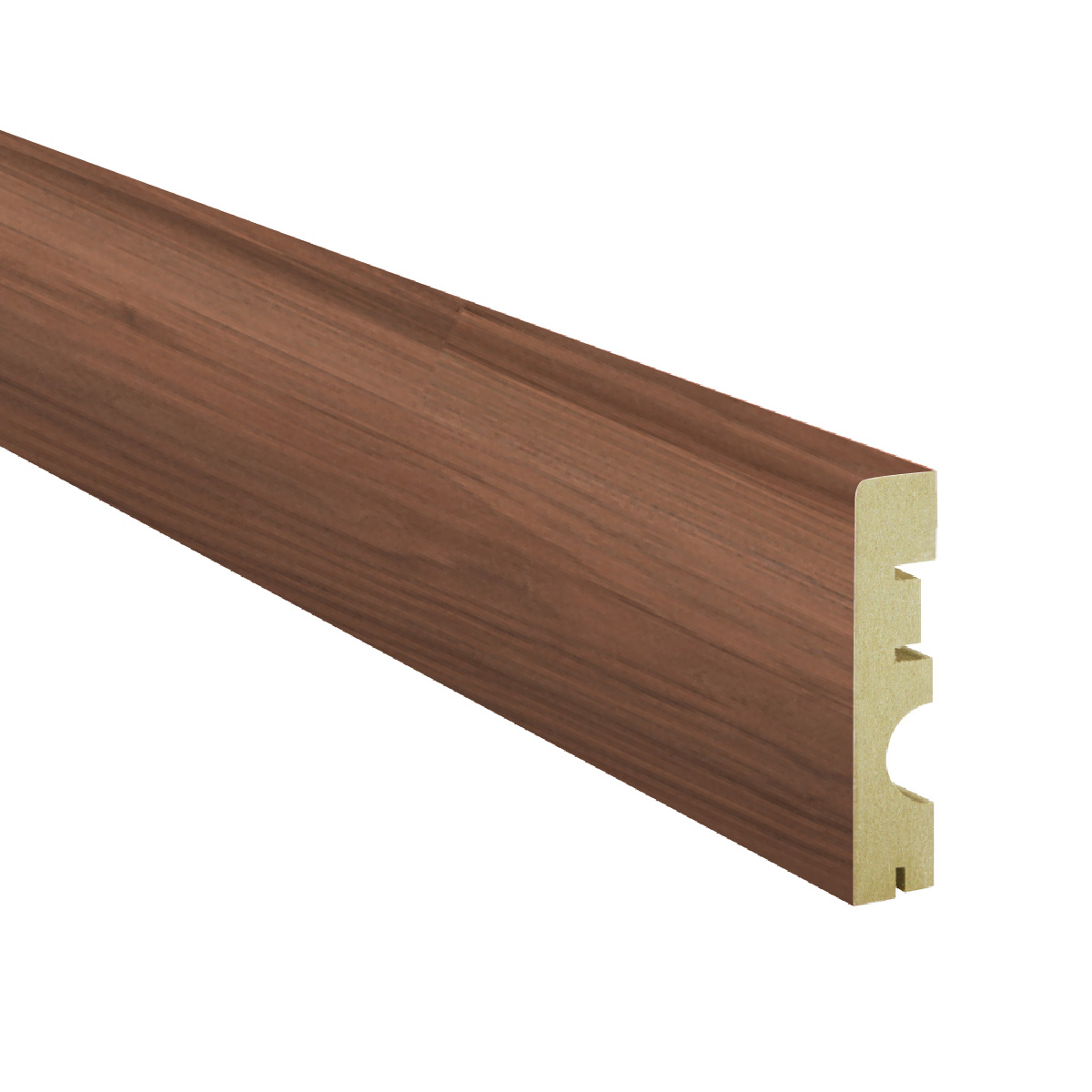Rodapé MDF Hidrófugo Nogueira Évora 70x2400mm