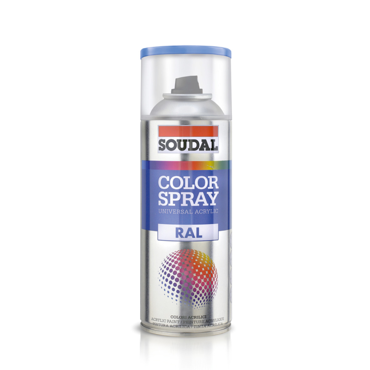 Color Spray Alumínio Claro RAL 9006 Metálico 400ml SOUDAL