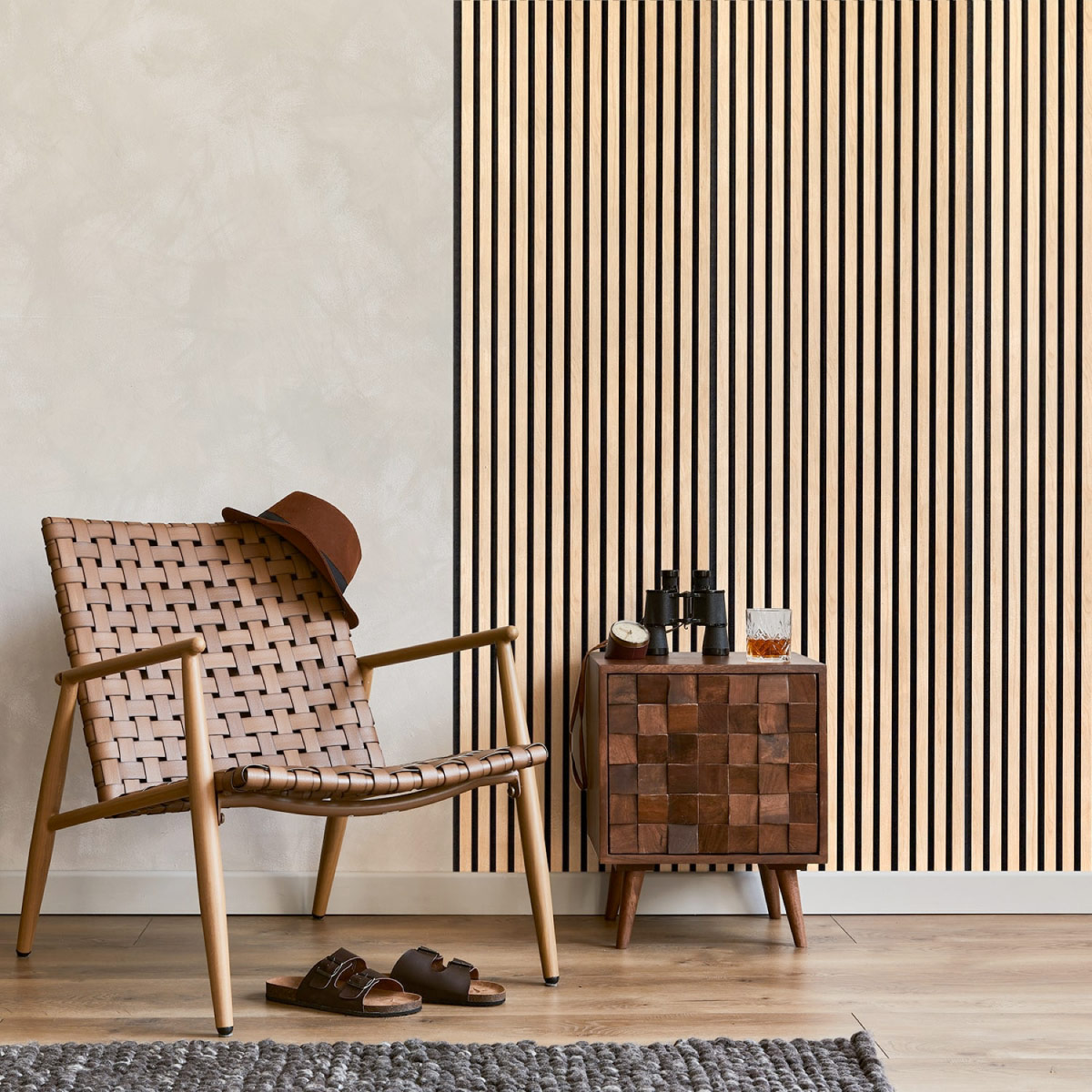 Painel Ripado SELITSTYLE Carvalho 2600x565x19mm - Image 5